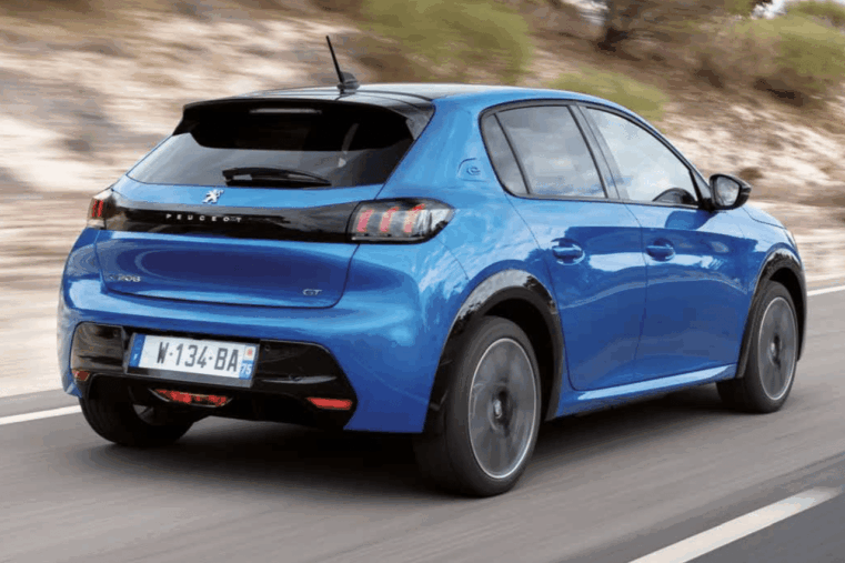 Peugeot e-208 arrière