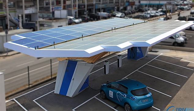 recharge de véhicule électrique