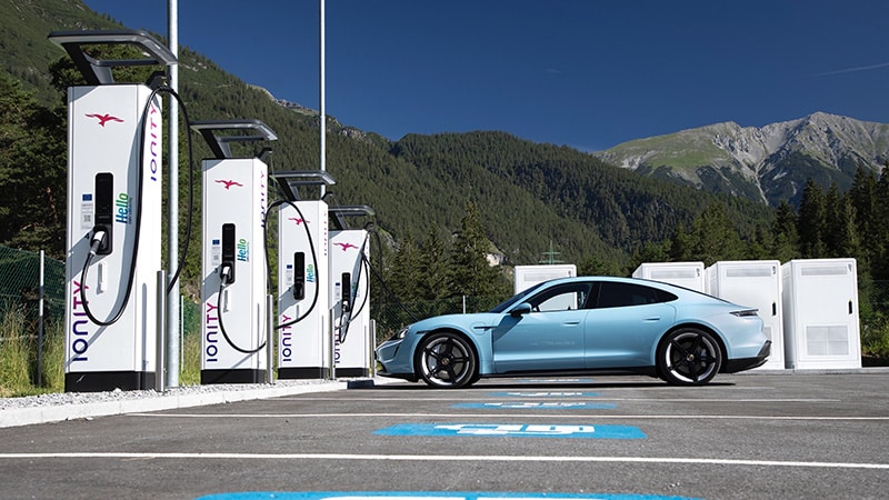 recharger sa voiture avec Ionity