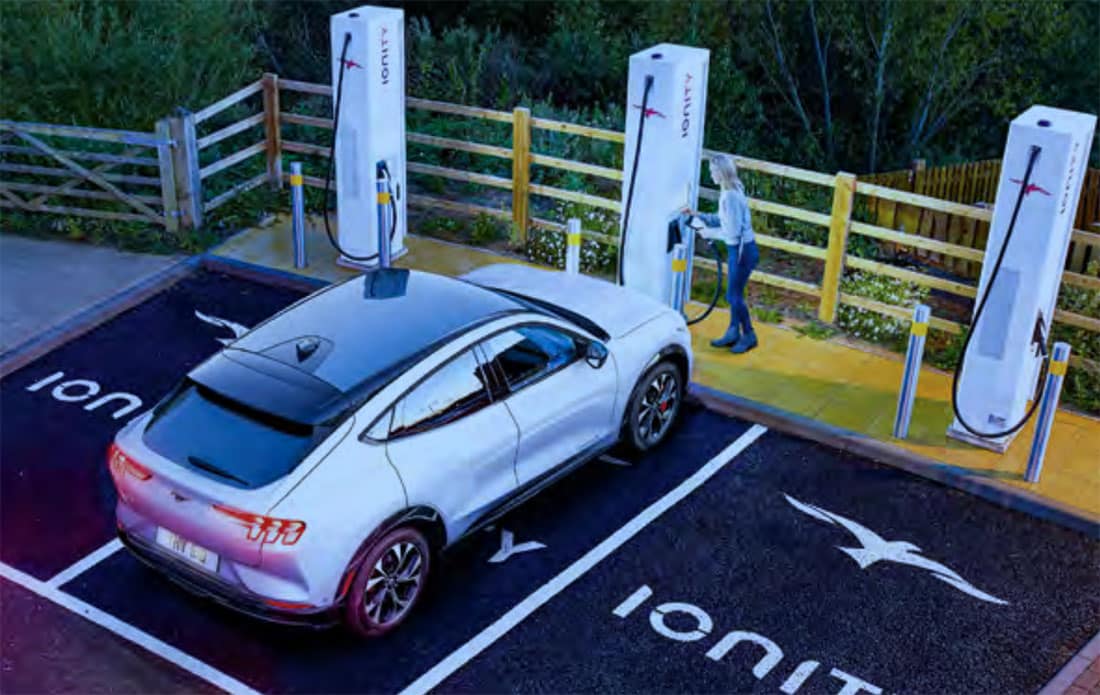 Prise ionity bornes de recharges