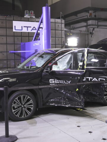 Geely Galaxy M9 exposé après les essais de sécurité à l’UTAC