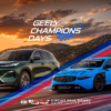 Geely Champions Days portes ouvertes, voiture de course TCR et SUV Starray EM-i sur circuit