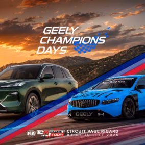 Geely Champions Days portes ouvertes, voiture de course TCR et SUV Starray EM-i sur circuit
