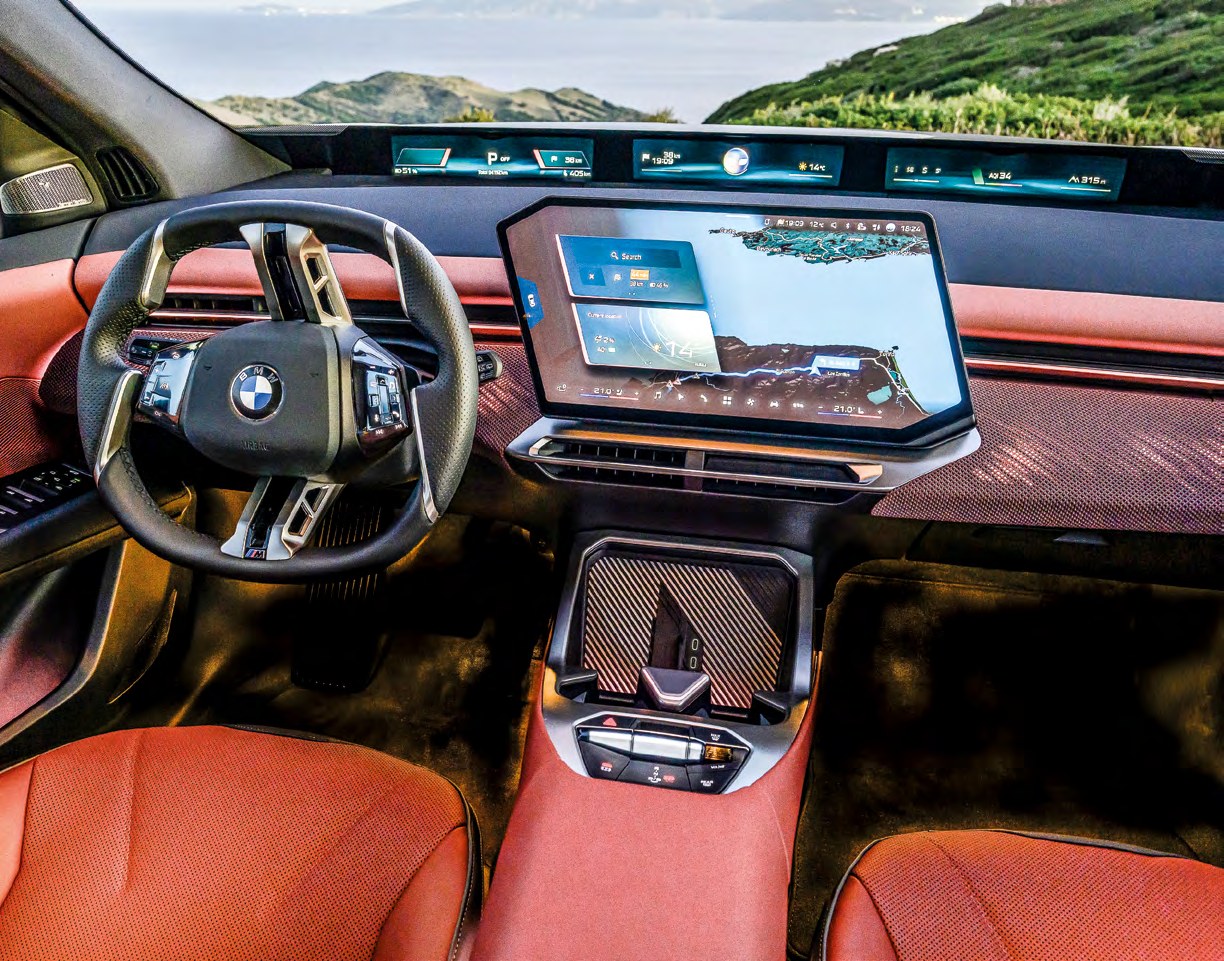 Poste de conduite du BMW iX3 et son instrumentation Neue Klasse