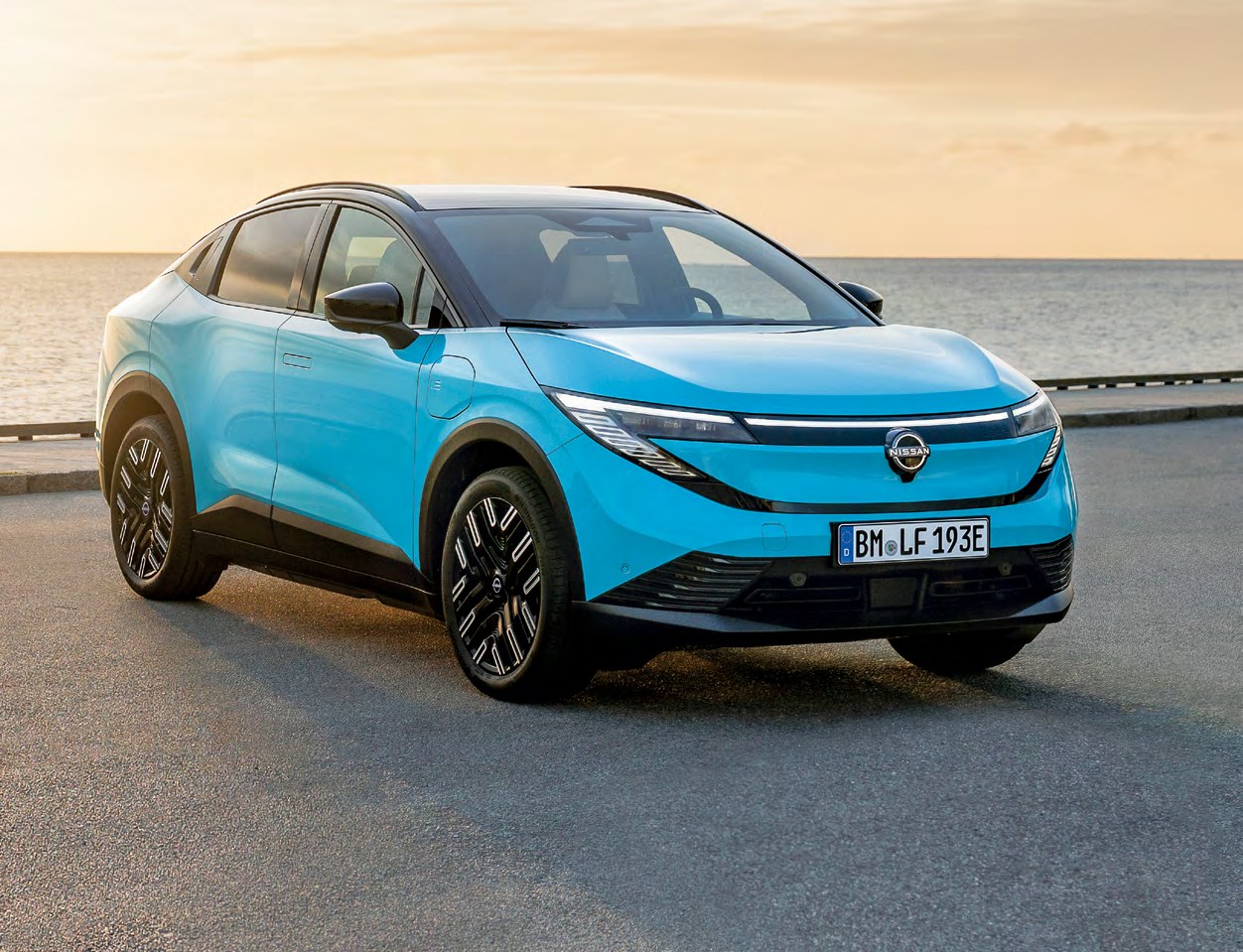 La Nissan Leaf vue de trois quarts