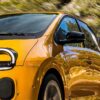 La Renault Twingo E-Tech de trois quarts avant