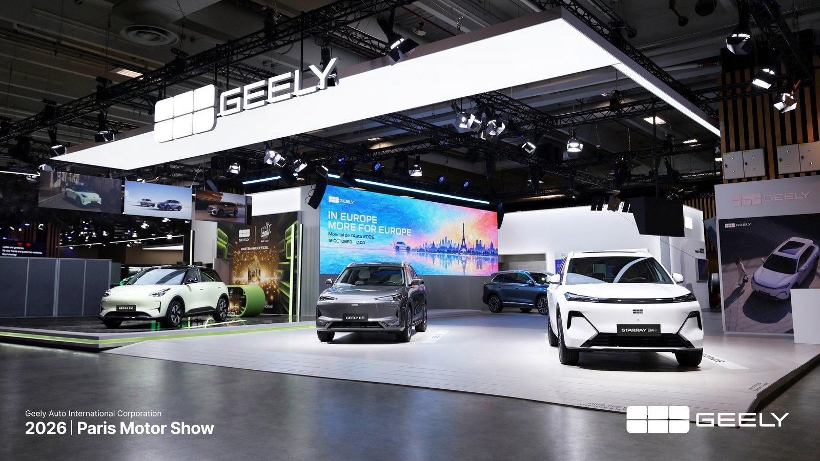 Stand Geely Mondial de l Automobile Paris 2026