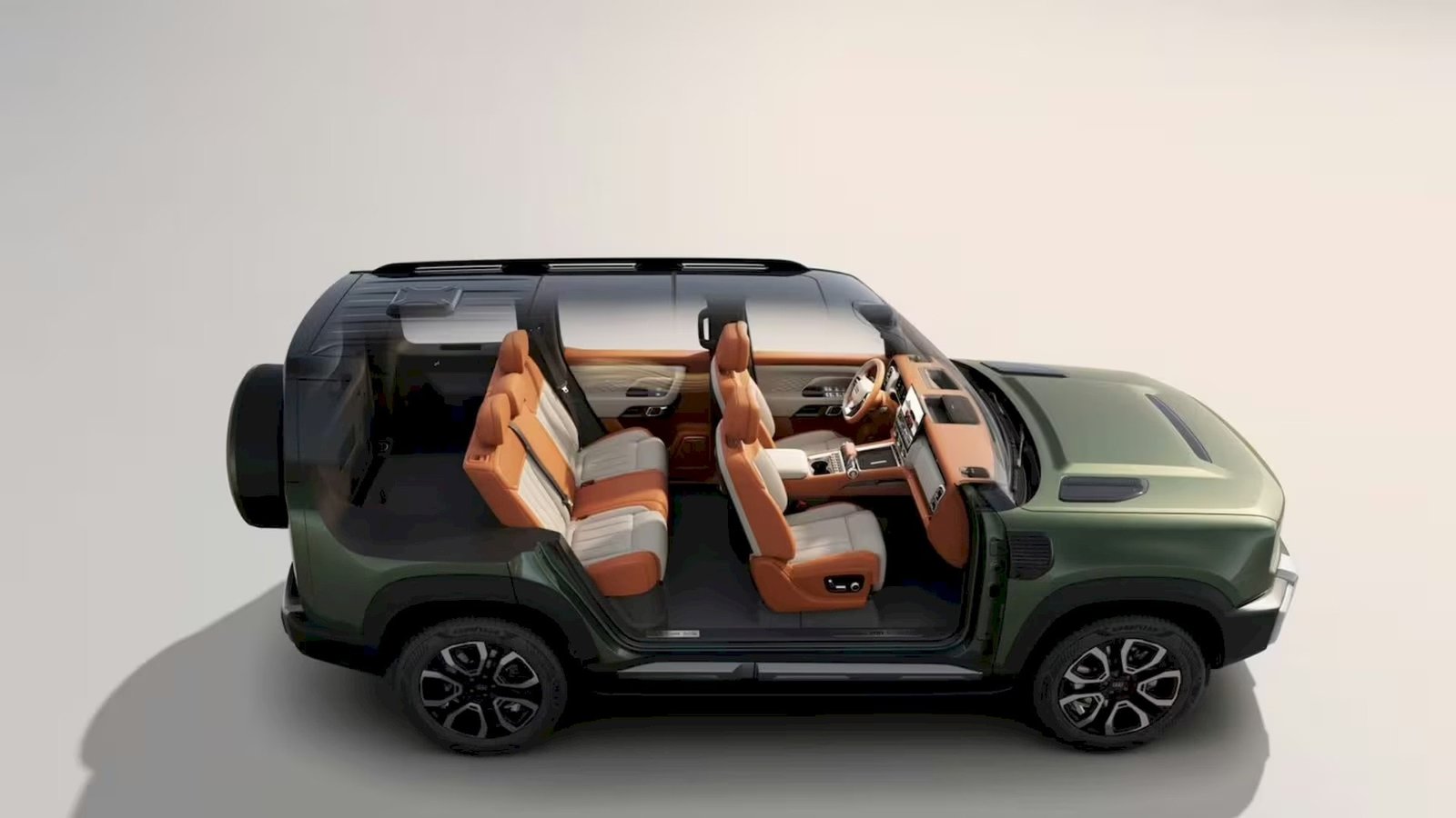 Geely Cruiser 700 vue eclatee interieur trois rangs